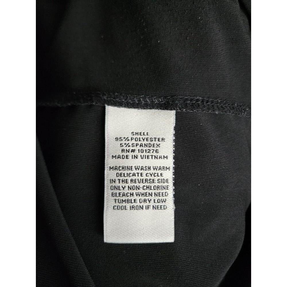 ECI New York Women's Solid Black Criss-Cross Pull-On Maxi-Length Skirt Sz Large - Picture 6 of 10
